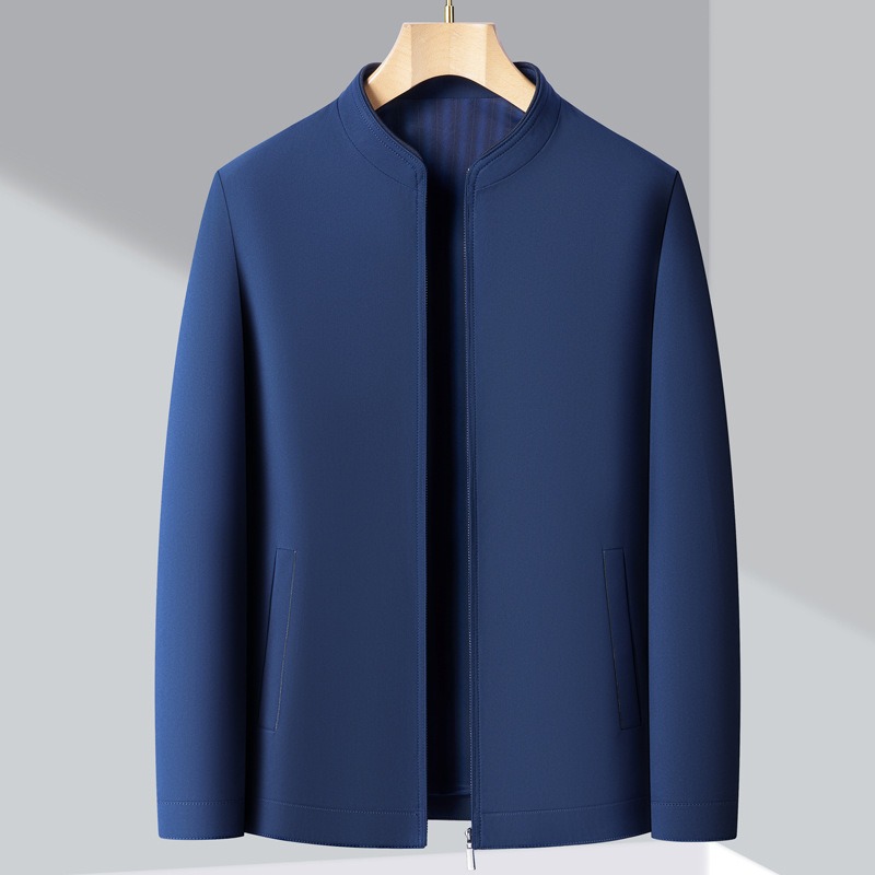 Red wedding jacket for father-in-law, spring and autumn coat with stand-up collar, men's jacket for dad's wedding banquet, exudes elegance Red wedding jacket for father-in-law, spring and autumn coat with stand-up collar, men's jacket for dad's wedding banquet, exudes elegance