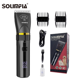 SOLIMPIA pet hair shaver dog electric clipper cat shaving dog hair cordless electric barber hair pushing artifact