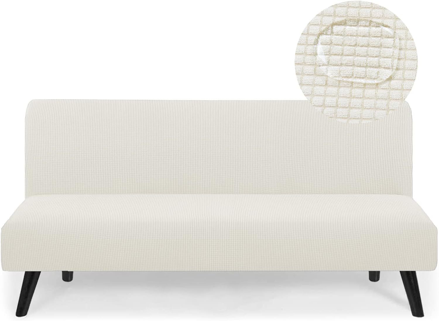 Impermeable no apoyabrazos sofá cubierta elástica todo incluido plegable sofá cama cubierta anti-gato rasguño mascota sofá cojín sofá cubierta