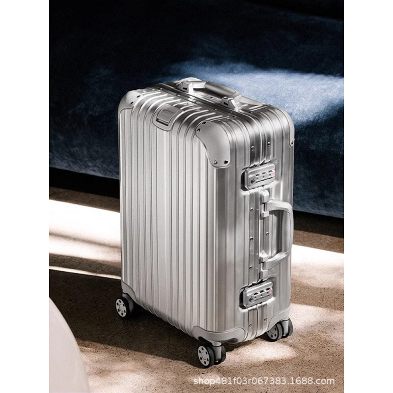 Caja de contraseña de aleación de aluminio y magnesio para mujer, maleta con ruedas universales para hombre, maleta de 20 pulgadas, maleta, caja de aluminio
