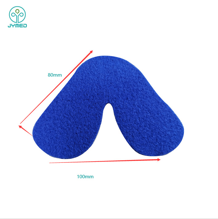 Máscara de franela nariz almohadilla máscara almohadilla de tela almohadilla de la cara de gamuza máscara de la nariz almohadilla adhesiva de doble cara pegatina transfronteriza en stock