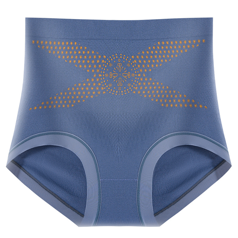 2024 nuevos pantalones de plástico de belleza con vendaje dorado, abdomen y caderas, 7A, ropa interior de mujer de cintura alta de seda antibacteriana de larga duración