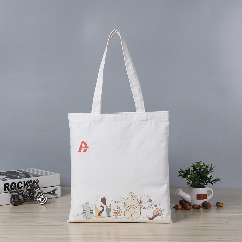 供应手提帆布袋定制空白学生手提购物袋单肩广告宣传帆布袋定做
