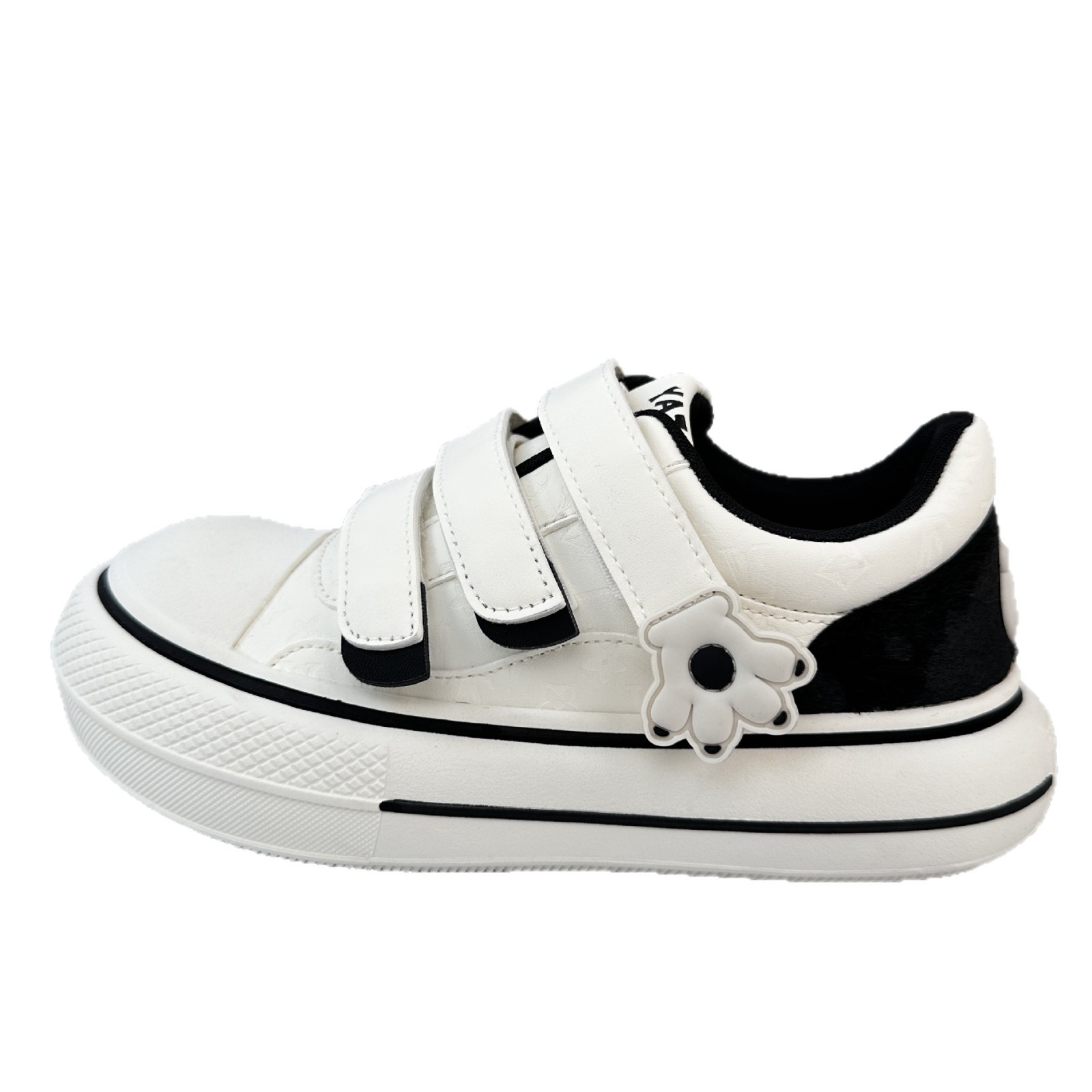 Garra de gato velcro simple zapatos de pan de suela gruesa para mujeres 2025 nuevo estilo universal nicho casual zapatos de skate ligeros super calientes