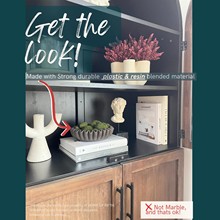 新款凹槽荷叶边装饰碗客厅造型咖啡桌书架家居装饰树脂工艺品摆件