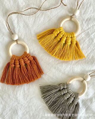 擺件配飾小挂件編織拍照道具配件小挂件迷妳小挂件木珠木環挂飾