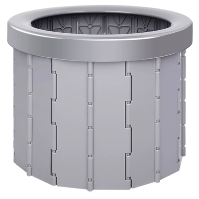 Car toilet folding portable Kempinq və səyahət - 25cm-gray-15-garbage-bags-12-packs-of-curing-agent-storage-bag