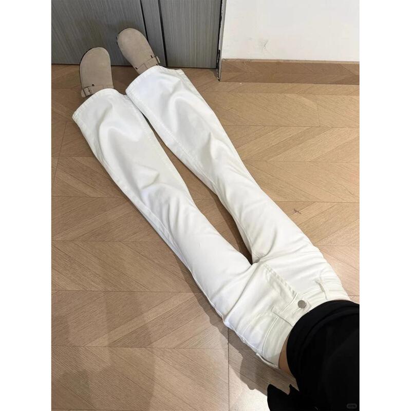 Low-Waist Straight-Leg Flared Jeans for Women, Summer 2026 New Slim-Fit Bell-Bottom Pants, Slimming White Pants for Women Low-Waist Straight-Leg Flared Jeans for Women, Summer 2026 New Slim-Fit Bell-Bottom Pants, Slimming White Pants for Women