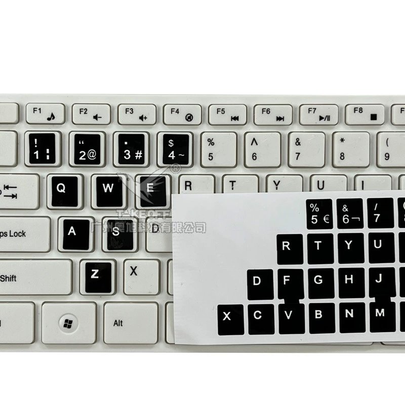 Glossy keyboard, sticker, Spain