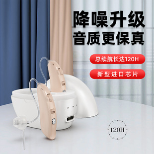 Cross-Border Hearing Aid for the Elderly, Behind-The-Ear Rechargeable Compartment, Long-Life Sound Amplifier, Wholesale for the Elderly