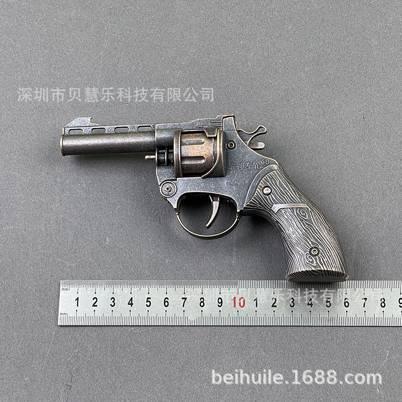 战神左轮野牛砸炮枪全金属合金纸炮枪砸响炮弹火炮子枪一键开关