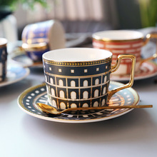 9QXC轻奢英伦陶瓷咖啡杯欧式小奢华咖啡杯碟套装家用下午花茶马克