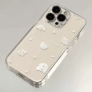 软萌可爱小狗适用苹果16Plus手机壳iPhone15PROMAX新款14/13/12/1