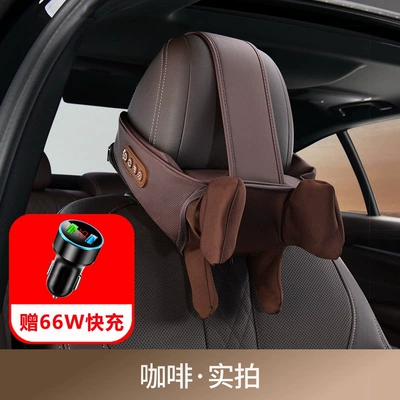 Masaj avadanlığı, neck pillow for driving, high-end - comes-with-a-cigarette-lighter-adapter-coffee-color-6-axis-massage-and-heating-neck-pillow-single-piece