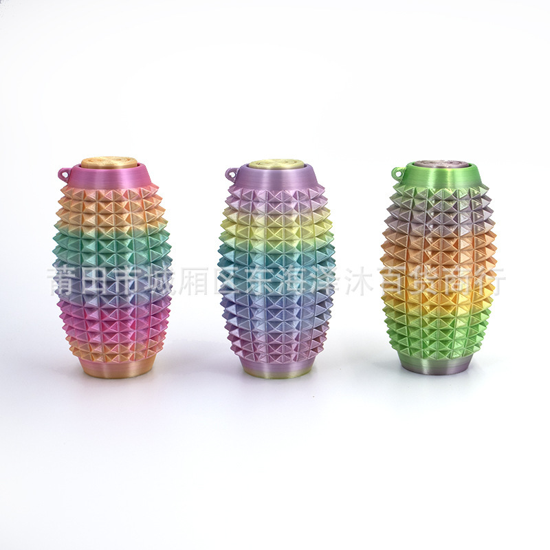 クロスボーダー 3D プリント Spiky Grippie Stim キーホルダーポータブル指先減圧マッサージキーホルダー|undefined