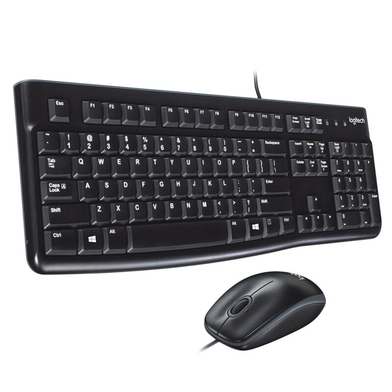Logitech (Logitech)MK120 full-size wired keyboard and mouse suit computer desktop notebook Universal