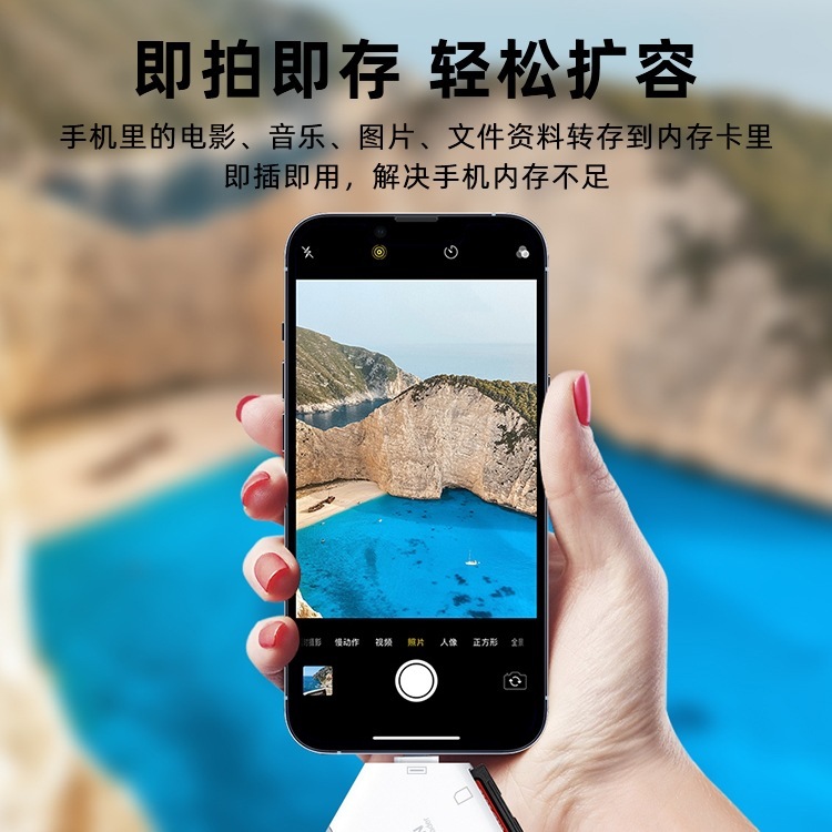 适用苹果手机读卡器三合一多相机数码SD卡TF内存卡储存type-c转换|undefined
