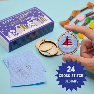 Cross Border Cross Stitch Gift Box Christmas Christmas Cross Stitch Advent CalendarA24