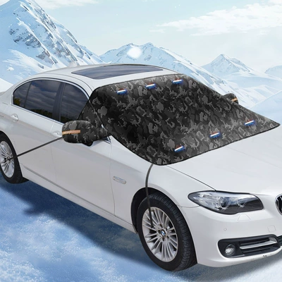 diamond-patterned, thickened snow shield, Car snow shield