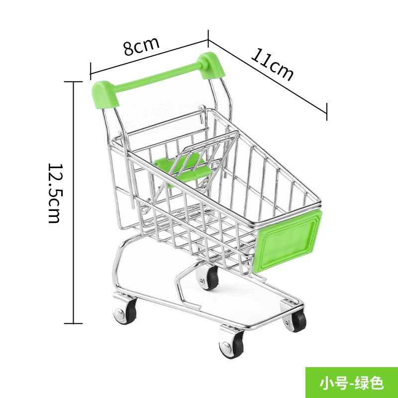 Small shopping cart, children's storage system, realistic toy
