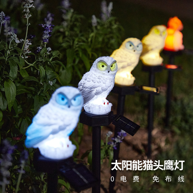 En stock solar lámpara de césped al aire libre impermeable pequeño animal lámpara de tierra Parque paisaje patio jardín Lámpara decorativa