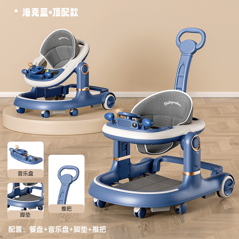 Transfronterizos婴儿 caminante plegable multifuncional anti-rollback婴儿 caminante infantil aprende a caminar estricto empuje mano
