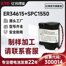 EVE亿纬锂能ER34615*2+SPC1550外加插头智能水表电表流量器电源