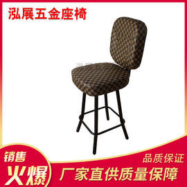 源厂供应高脚赌场椅 不锈钢框架咖啡厅座椅 简约休闲家用凳子批发