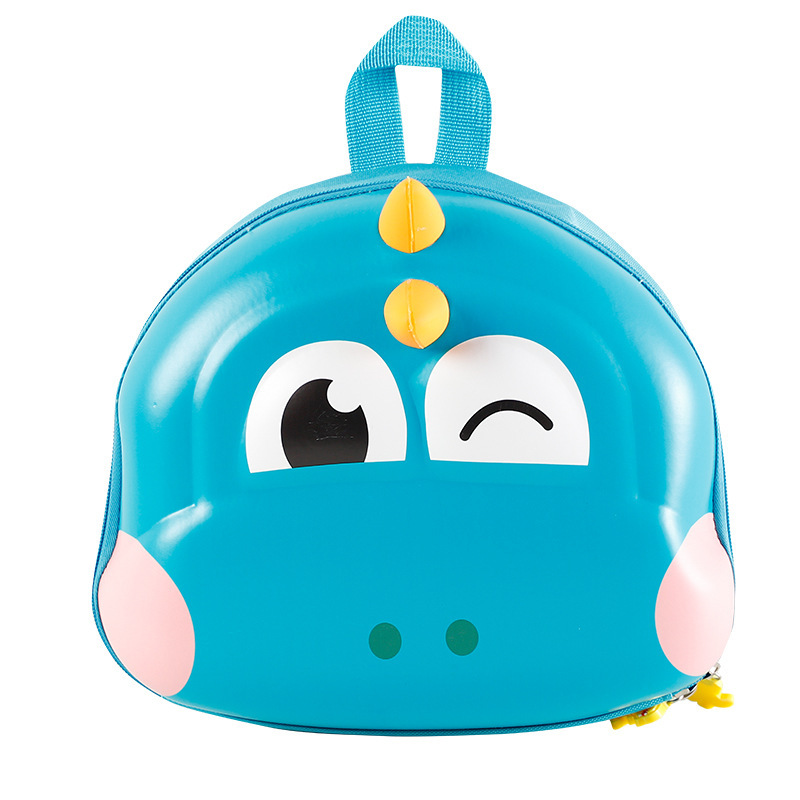 Nueva mochila de jardín de infantes Dinosauro 3D concha dura bolsas de hombres y mujeres con cáscara de huevo en el parque súper lindo bolsas anti-sucio para niños