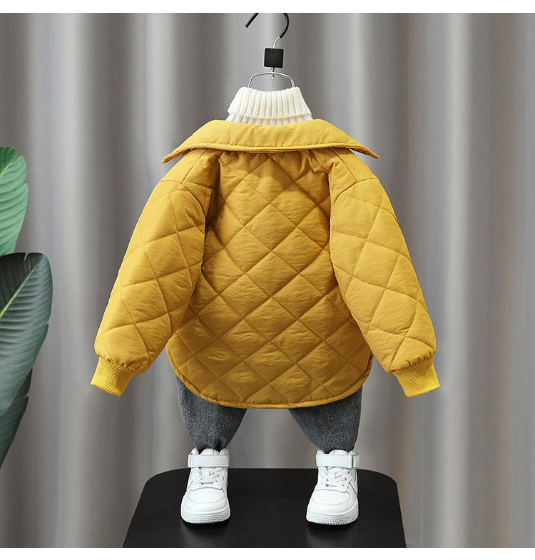 Chaqueta acolchada de algodón para niños, chaqueta acolchada de algodón ligera para temporada de invierno, estilo extranjero, para bebés_voghion.com