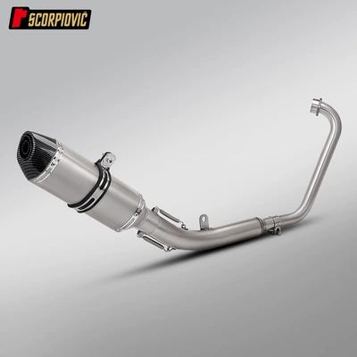 Motorcycle exhaust pipe, Zongshen 125Gk Stainless Steel