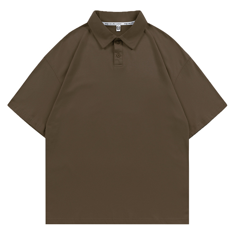 7A antibacteriano cuatro cierre Solona marca de moda con solapa de manga corta polo ropa de trabajo camisa cultural ropa personalizada