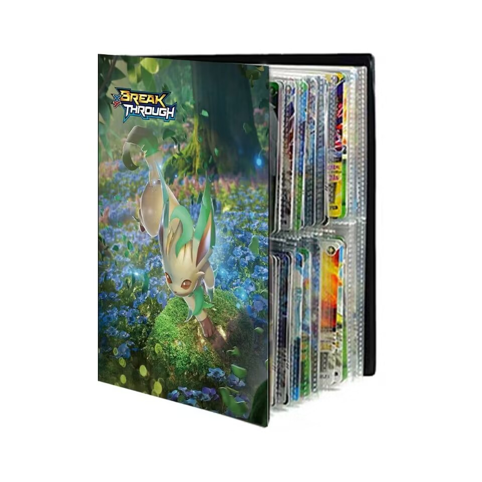 Bolsillo transfronterizo jingling bao ke meng de cuatro cuadrículas de gran capacidad en la parte delantera y trasera puede contener 240 tarjetas de gran capacidad libro de colección