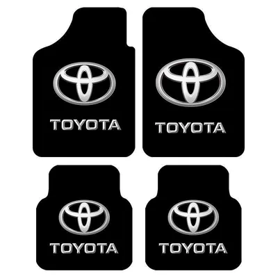 Universal Foot Pad, logo, universal crystal velvet foot mats - toyota-full-set-60505050cm-crystal-velvet-four-piece-set
