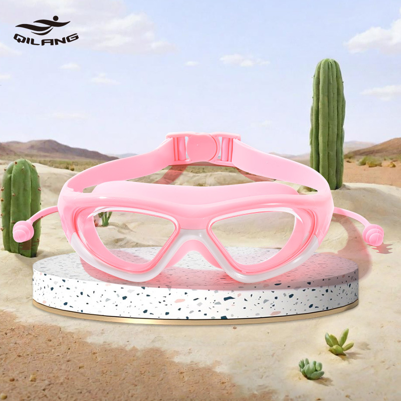 Gafas de Natación de Marco Grande para Niños de PC Impermeable para Natación y Buceo