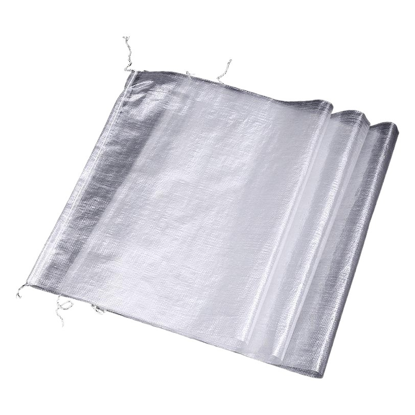 Bolsa tejida de plástico transparente blanco de fábrica tamaño de fábrica bolsa de embalaje grande bolsa de embalaje de alimentos personalización al por mayor