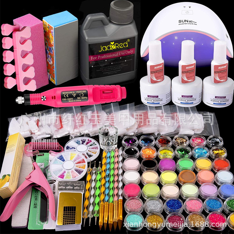 Manicure Set Complete with Acrylic Powder, 42 Colors, with Crystal Liquid Monomer Acrylic Powder USB Manicure Set Complete with Acrylic Powder, 42 Colors, with Crystal Liquid Monomer Acrylic Powder USB