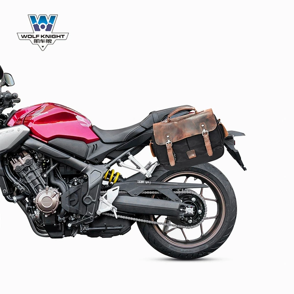 Honda CB650R-single left (medium size) canvas bag only applicable to 2020 model