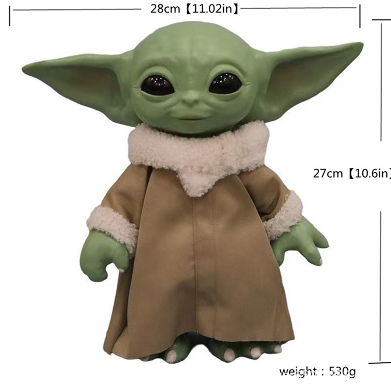 Yoda bebé hecho a mano Yoda bebé muñeca Star Wars mandaloren anime Yoda adornos de látex