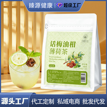 话梅油柑薄荷茶真材实料夏季冷泡茶薄荷柠檬茶话梅柠檬茶厂家现货