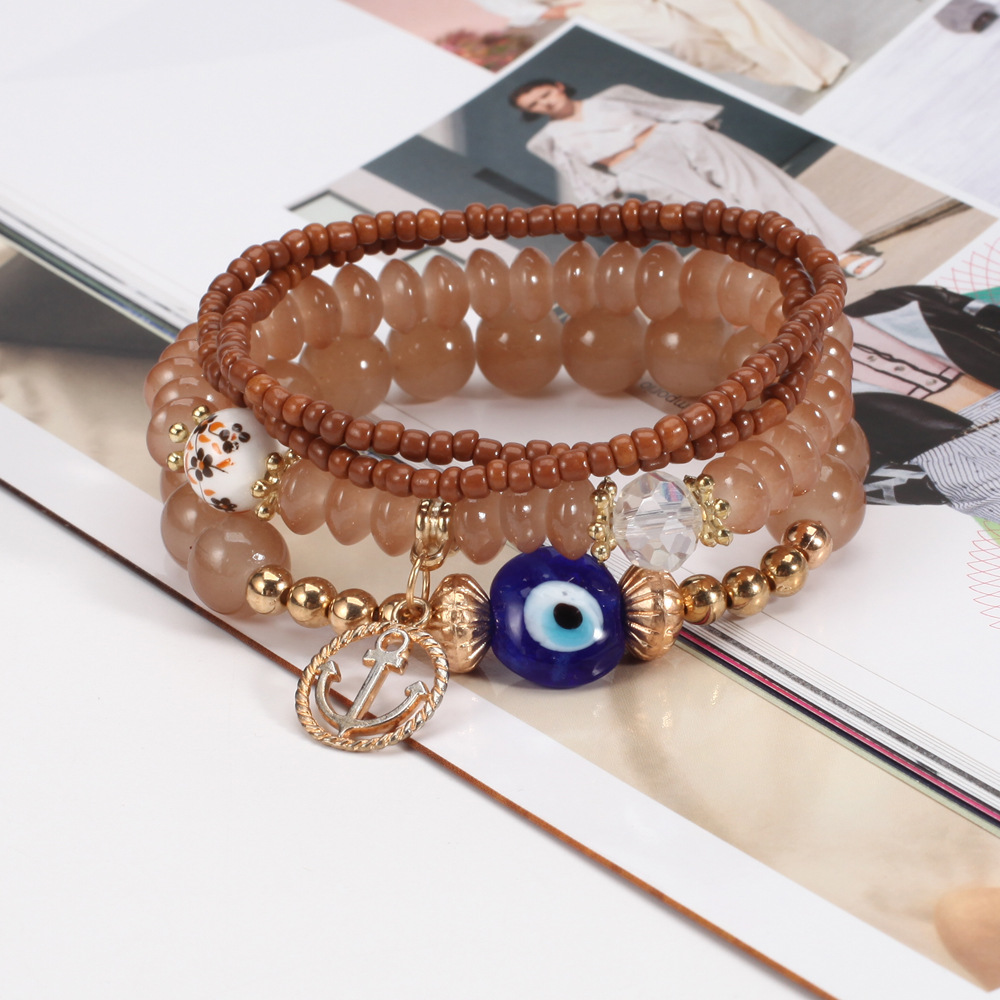 Lucky Evil Eye Red String Bracelet Protection Beaded Jewelry_voghion.com