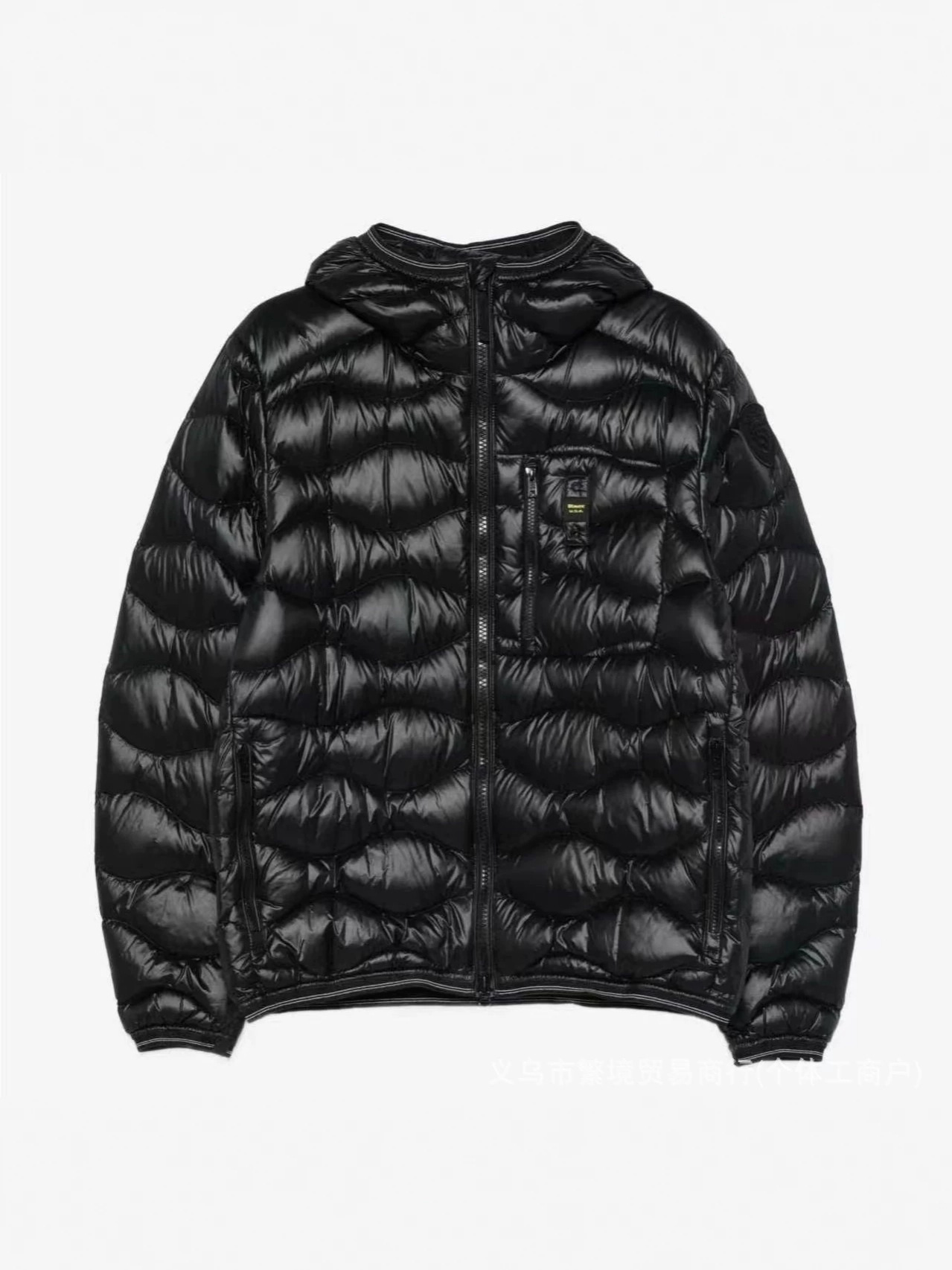 Chaqueta de Plumón con Capucha para Hombre de Poliéster y Plumón de Pato, Impermeable, Cortavientos, Térmico, para Invierno image 1