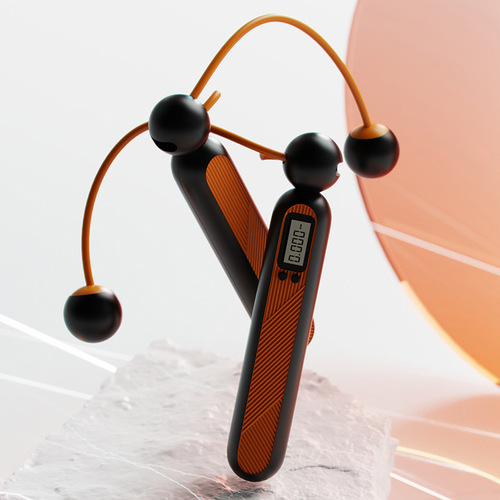 Counting ropeless skipping rope fitness sports professional fat burning body shaping device weight-bearing gravity wireless ball ropeless skipping rope