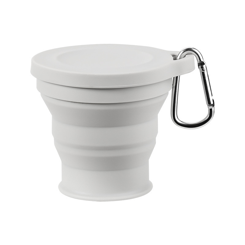 Taza de agua de silicona de compresión plegable al aire libre para perros, tazón de acompañamiento conveniente para caminar con perros, botella de agua para mascotas, agua potable y alimentos