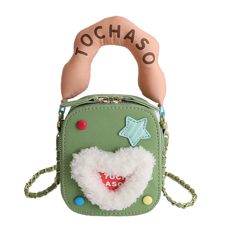 Dulce y lindo corazón de niña exquisita mini bebé bolso de mano nubes 2026 bolso de comercio exterior transfronterizo para niños