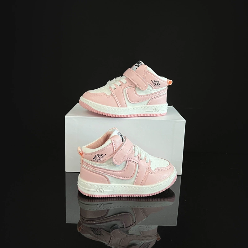 Air Jordan, детские кроссовки на высокой подошве, дышащие нескользящие спортивные туфли для мальчиков, повседневная обувь, осень, тренд сезона, мягкая подошва
