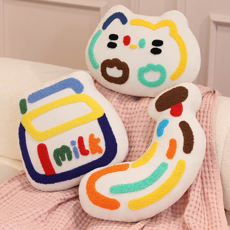 Dopamina almohada juguetes de peluche decoración del hogar sofá cojín tela muñeca para niños dormir almohada ventana flotante cojín