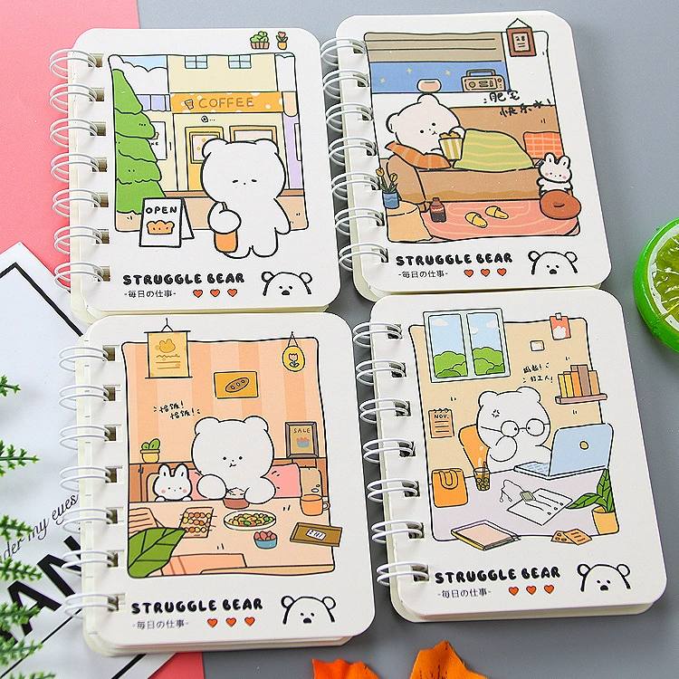 A7 Rollover Coil Mini Notebook Journal Office Notepad