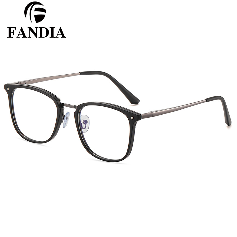 95959 gafas de luz anti-azul de los hombres de moda para los estudiantes de miopía marco redondo gafas Marco en stock fábrica al por mayor