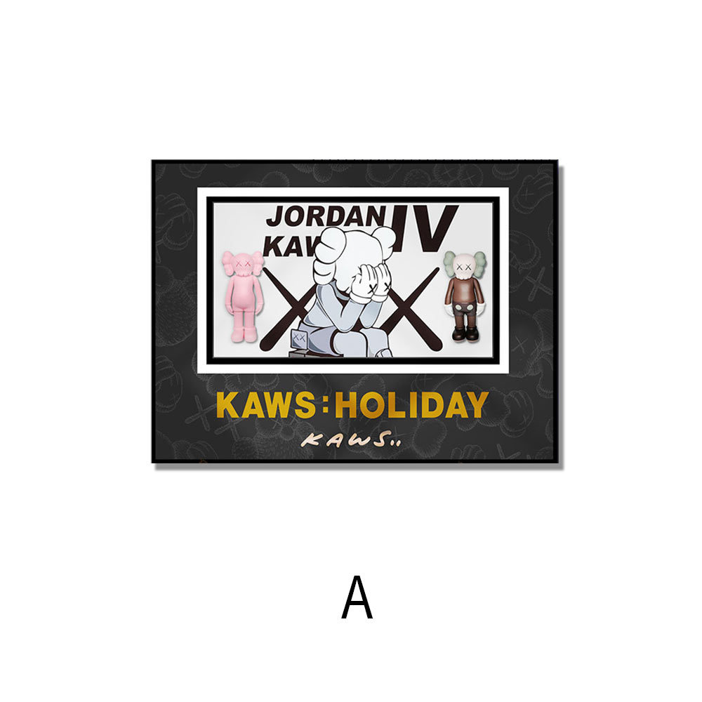 Moda violento oso calle sésamo hecho a mano pintura decorativa sala de estar sofá fondo pared dormitorio pasillo colgante pintura